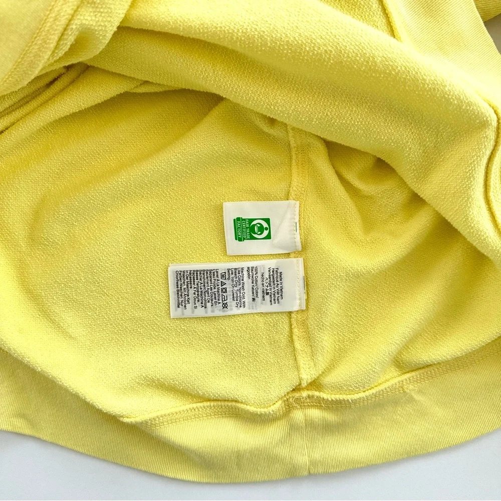 J. Crew Yellow Quarter-Zip Pullover Sweatshirt